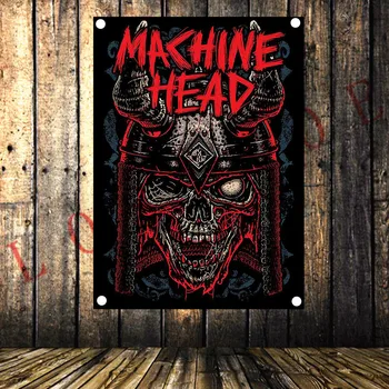 

Shabby chic Rock music tattoo flag banner HD vintage poster wall sticker tapestry cloth painting bedroom bar cafe home decor