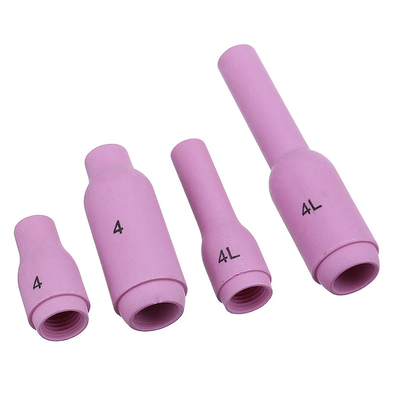 Hot 56Pcs Tig Welding Torch Kit Nozzle Collet Stubby Gas Lens Glass Cup Wp17 Wp18 Wp26 Wt20 Tungsten Welding Tool Accessories