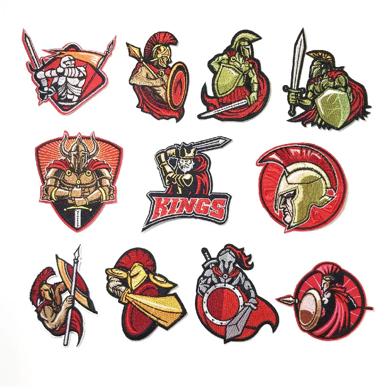 

Hero of Sparta Patch embroidery clothes patches clothing Iron on jaket clothes DIY Individuality Apparel Accessories