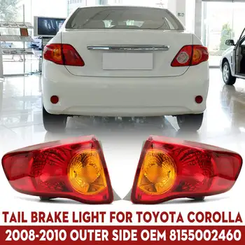 

Pair Car Rear Brake Lamp Outer Left Passenger side Tail Light for Toyota Corolla 2008 2009 2010 8155002460 Car Accessories