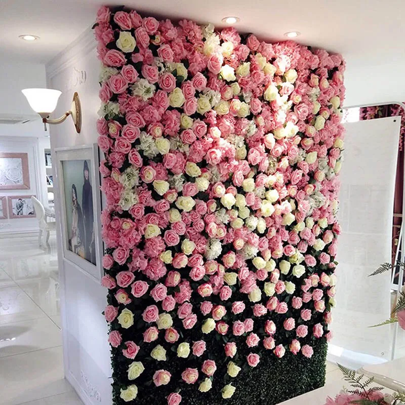 

Newly 50 Pcs Fake Artificial Silk Rose Heads Flower Buds DIY Bouquet Home Wedding Craft Decor Supplies VA88