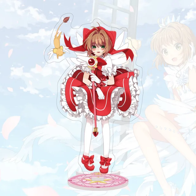 as pictured Аниме Cardcaptor искатель карт Sakura Li Shaoran прозрачная карта акриловая подставка фигурка настольное украшение Коллекция Модель игрушки Косплей Кукла - Цвет: as pictured