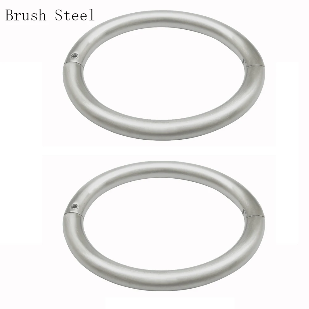 acechannel Matt brushed stainless steel lockable wrist ankle cuffs bangle bracelet fashion jewelry wrists steel cuffs bracelets