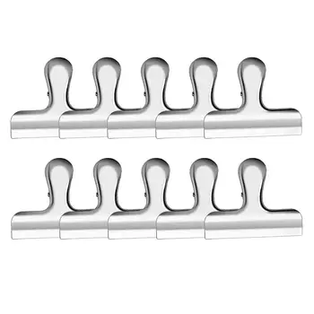

10Pcs Paper Clip Paper Bookmark Clips Memo Clip Foldback Metal Binder Clips Office School Stationery Document Supplies