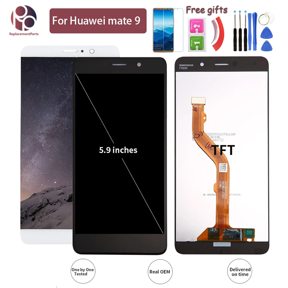 Mobile Phone LCD Display Replaccement For HUAWEI Mate 9 lcd Touch Screen Digitizer Assembly Frame For Mate9 MHA-L09 MHA-L29