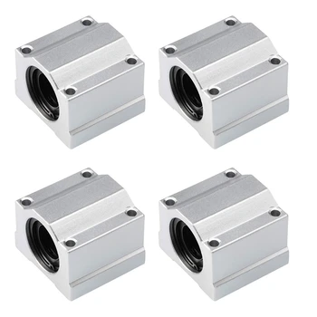 

HOT-4PCS Linear Motion Ball Bearing Slide Block Bushing SCS20UU Linear Shaft CNC 3D Printer Parts