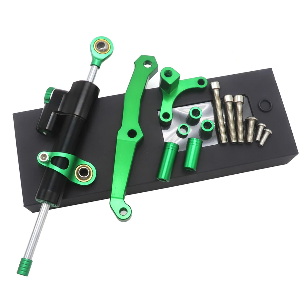 Мотоцикл Регулируемый рулевой демпфер Стабилизатор + кронштейн монтажные наборы