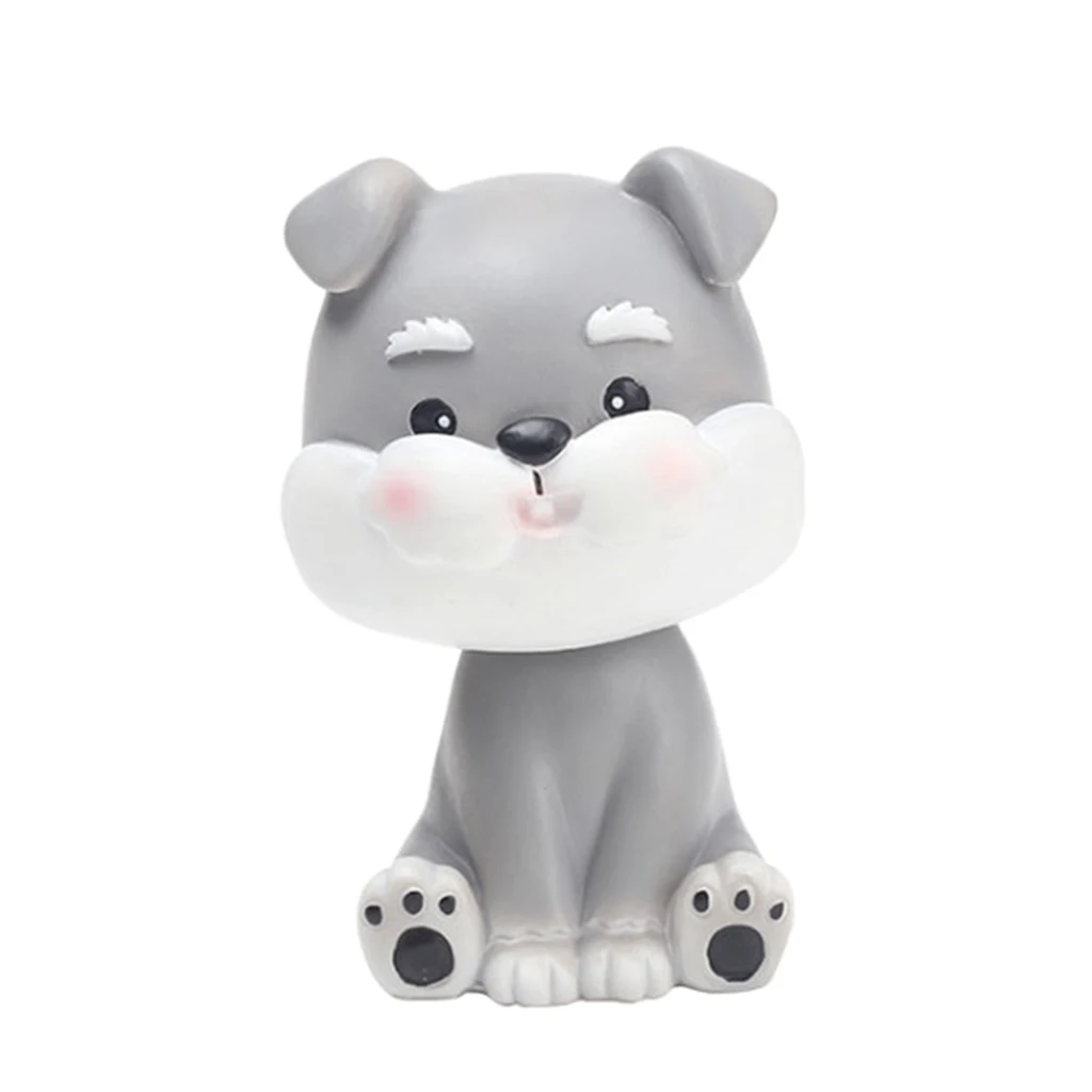 Cartoon Cute Dog Car Shaking Head Doll Bulldog Car Dashboard Table Decor for Home Office Desk Display Kids Gifts