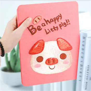 

For iPad mini 1 2 3 7.9inch common with 3D Hand embroidery clear pattern Silicon TPU Soft Back Shell
