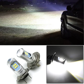 

2pcs H7 LED Headlight Bulb 12W 2400LM LED Canbus Auto Light H7 Fog Light Globes Bulb 6000K Headlamp Beam Kit for Honda Universal