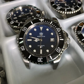 

STEELDIVE SD1987P 44mm Gradient Black Blue Dial Sapphire Miyota 8215 Automatic Movement 200M Waterproof Men's Diving Watch