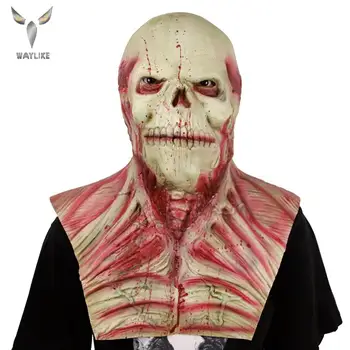 

Waylike Halloween Horror Scary Headgear Ghost Detective Zombie Walking Dead Zombie Devil Mask For Party