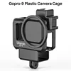 Пластиковый корпус для камеры GoPro Hero 9, черный корпус с микрофоном и заполнясветильник ► Фото 1/6