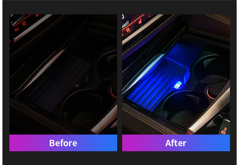 MICTUNING светодиодный мини-светильник для автомобиля, автомобильная интерьерная USB декоративная лампочка, универсальная декоративная лампа, аварийное освещение