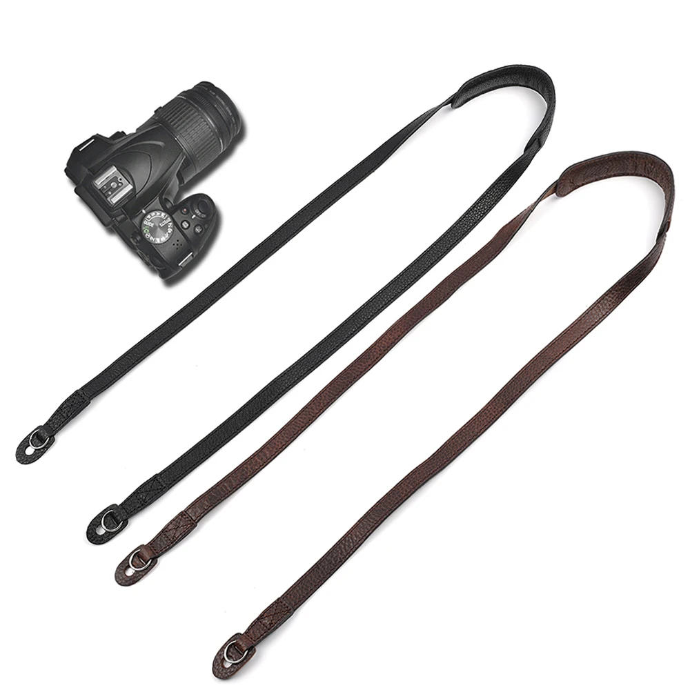 

High Quality Genuine Leather Camera Strap Sling Belt Soft for SLR DSLR for Leica Fuji Camera Retro Strap 1.5x105cm