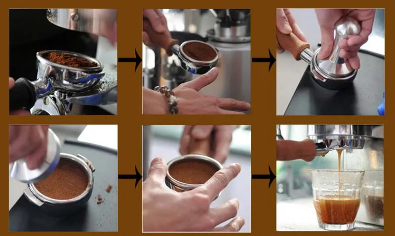 51mm 304 Stainless Steel 3 Angle Coffee Tamper and Flat Coffee Tampers With Double Coffee Mat