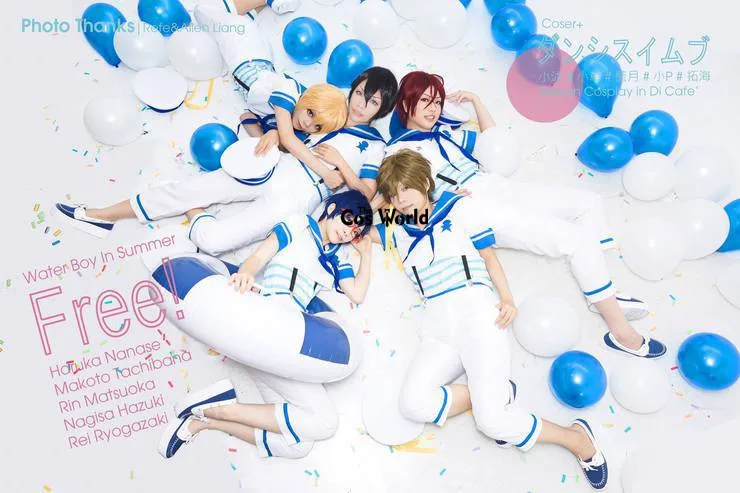 Плавательный клуб Iwatobi nanase haruka Тачибана Макото ГОУ Мацуока Костюм Форма моряка наряд Аниме косплей костюмы