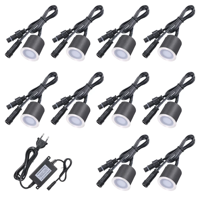 Új Dc12V Süllyesztett Led-Ek Fedélzeti Lámpák Ip67 Vízálló Kültéri Földi Lámpa Tájkép Az Udvar Kerti Út Lépcsők Teraszához - Image 4