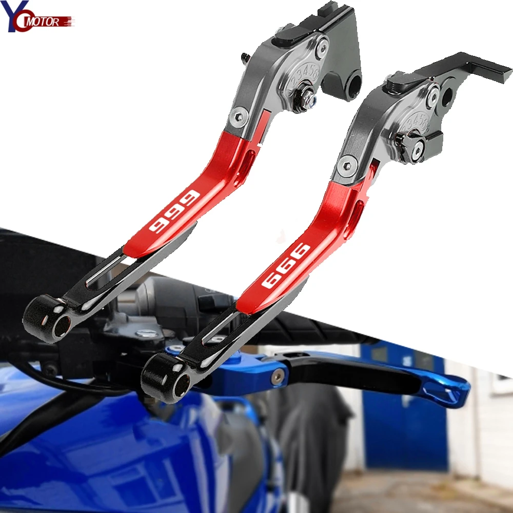 Для Ducati 999 99 9 99-9 2003 2004 2005 2006 Алюминиевые Регулируемые тормозные рычаги сцепления для гоночных мотоциклов аксессуары для мотоциклов