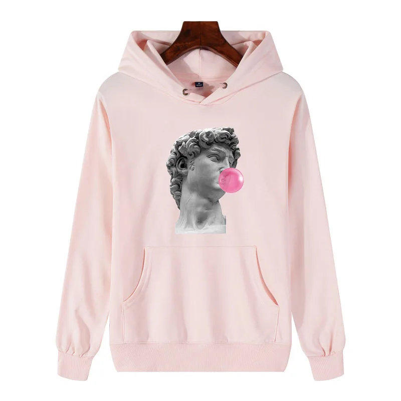 m9368 Pink Vaporwave унисекс толстовки Streetwear K уличная Sad Girl Ретро аниме для женщин/мужчин Эстетическая мода японский хлопок нормальный с капюшоном - Цвет: m9368 Pink