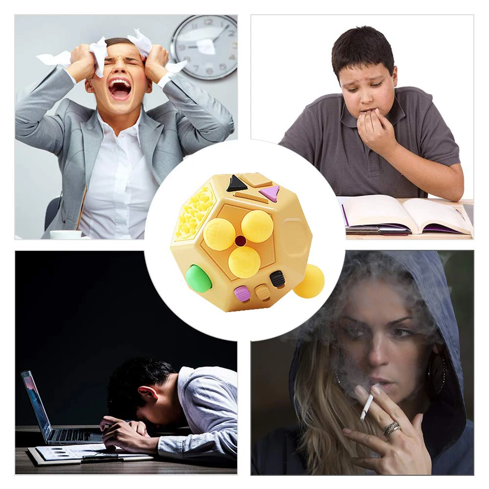 Anti Stress Decompression toy Cube ring Anxiety Relief Color wooden cubes creative children adults antistress toys 1 Anti Stress Decompression toy Cube ring Anxiety Relief Color wooden cubes creative children adults antistress toys 2