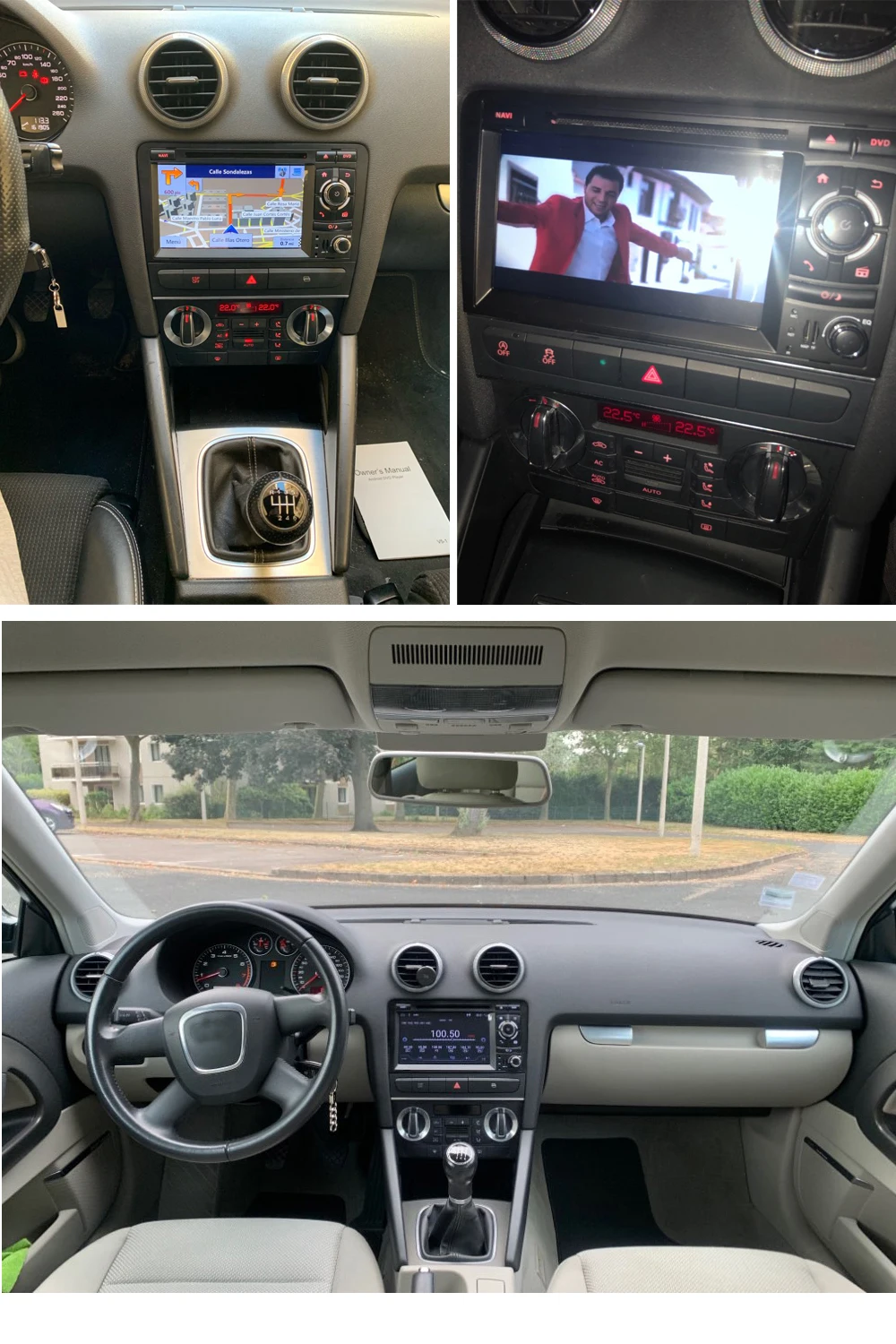 Sale Bosion 7 inch HD 2 Din Android 9.0 Octa 8 Core Car Radio Stereo DVD Player Multimedia Navigation GPS For Audi A3 8P 2003-2011 BT 25