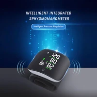 Rechargeable Voice Sphygmomanometer Fully Automatic Digital Heart Rate Wrist Blood Pressure Monitor Smart Touch LCD Screen 1