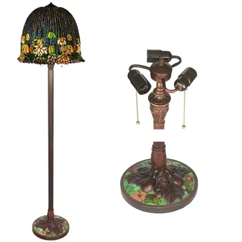 

18-inch floor lamp restoring ancient ways is pure manual tiffany original water lily ou sitting room color glass lamp