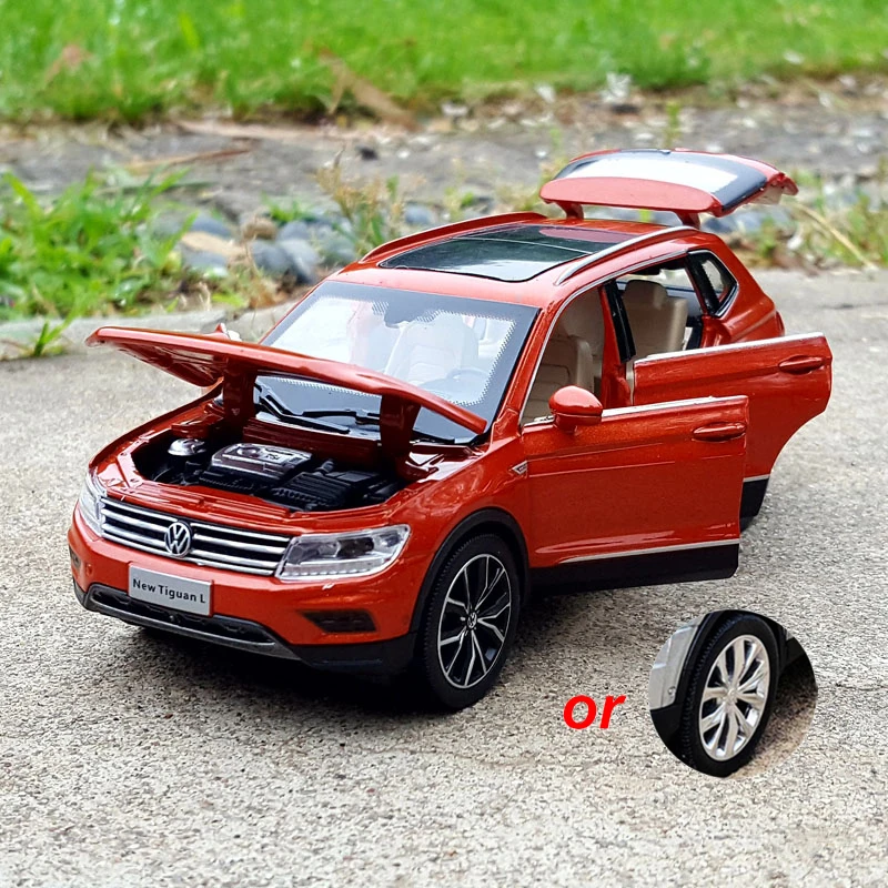 1:32 All New Tiguan L Off-road SUV Metall Modellauto Spielzeug Model Pull Back