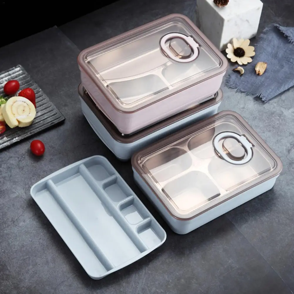 Детский пищевой контейнер Bento box на заказ, 304 Высококачественная термо-металлическая коробка для хранения из нержавеющей стали