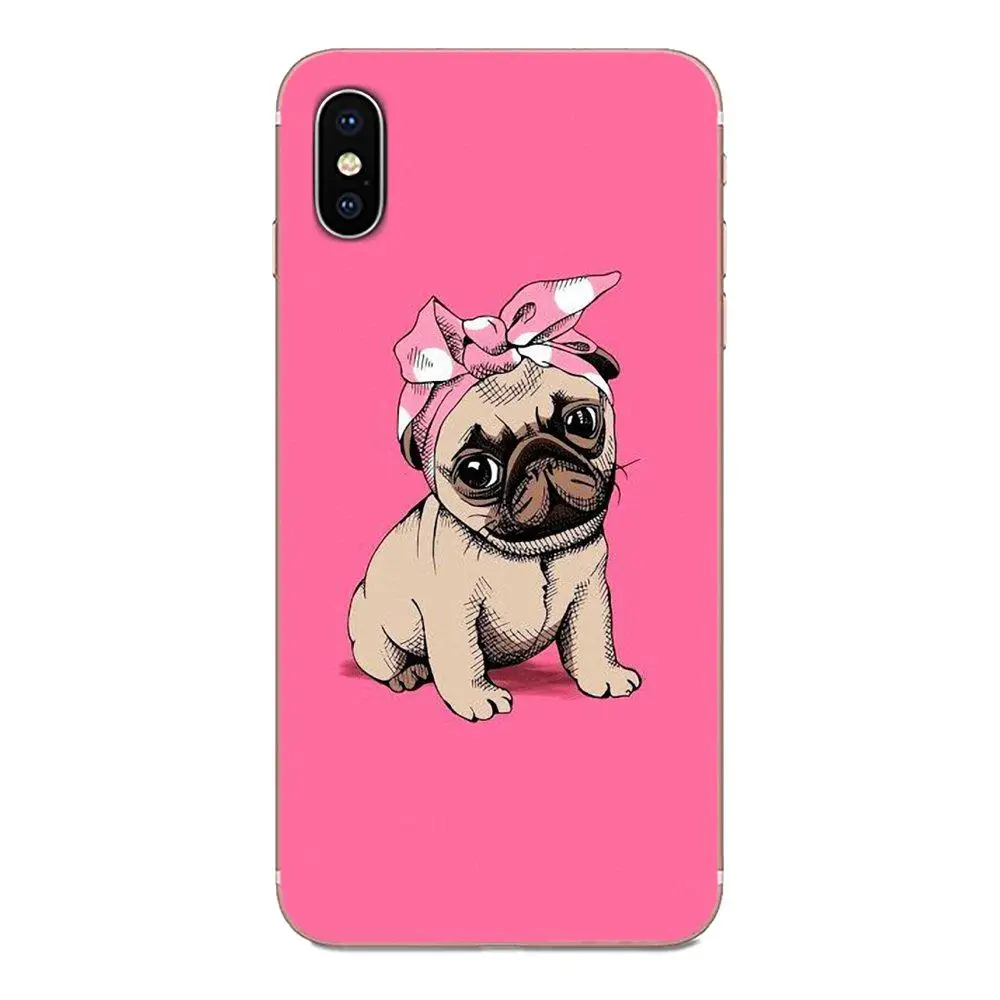 Изображением мопса, Цитата чехол тонкий для LG G2 G3 G4 G5 G6 G7 K4 K7 K8 K10 K12 K40 мини стилус ThinQ - Цвет: as picture