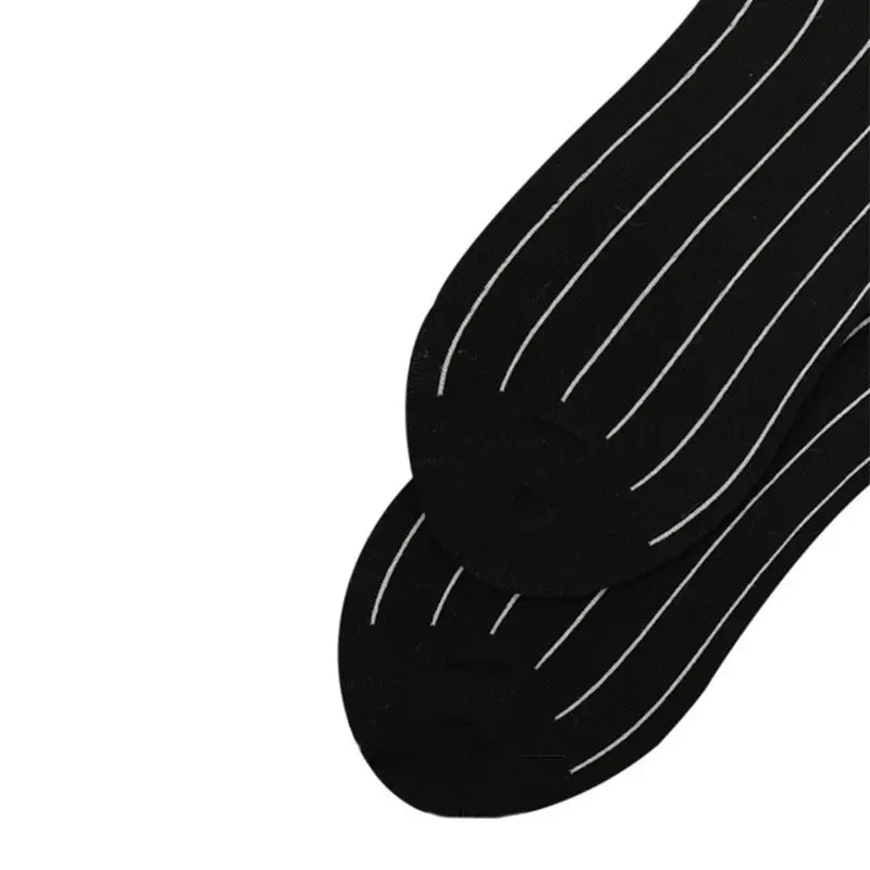 Мужские и женские хлопковые длинные носки, черные, белые, с вертикальными полосками, с принтом, в стиле хип-хоп, Harajuku, скейтборд, спортивные, средней длины, чулочно-носочные изделия
