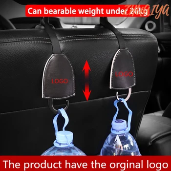 

2pcs Car Organizer Seat Back Hooks Vehicle Hidden Headrest Hanger Car Accessories Storage Hanger Car Hooks For Jaguar logo XE XJ