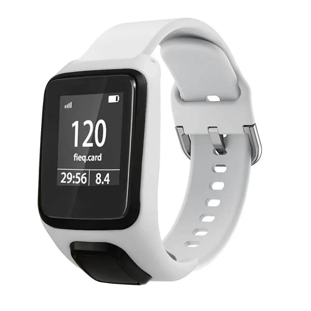 Для TOMTOM Runner 2 3 силиконовый сменный ремешок для часов Смарт-часы аксессуары для TOMTOM Adventurer Series Spark Series