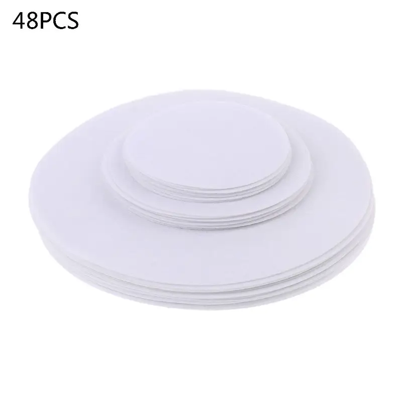 48 Pcs Set Soft Felt Plate Dividers 3-Size Separator Pad Cooking Ware Protectors 