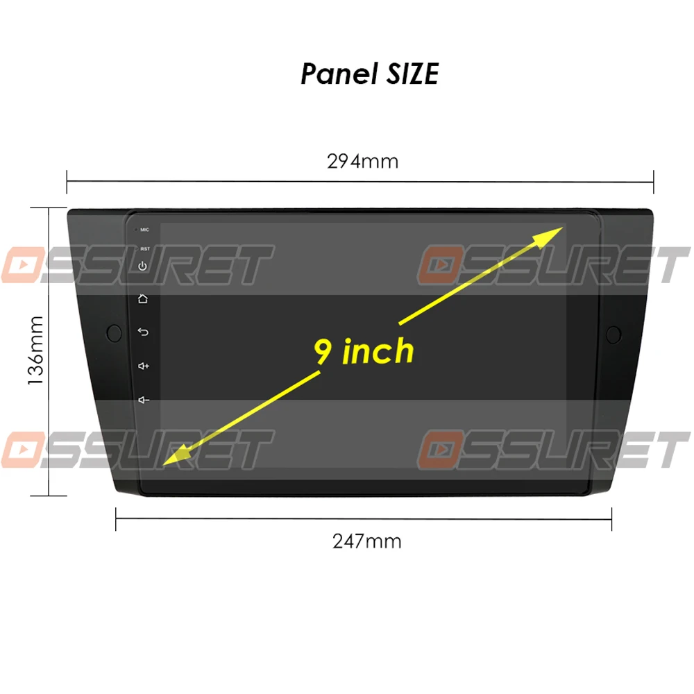 Android Head Unit Car Audio GPS Radio Multimidia Player for BMW 3 Series E90 E91 E92 E93 2006-2012 Carplay 2DIN Double Din DVR