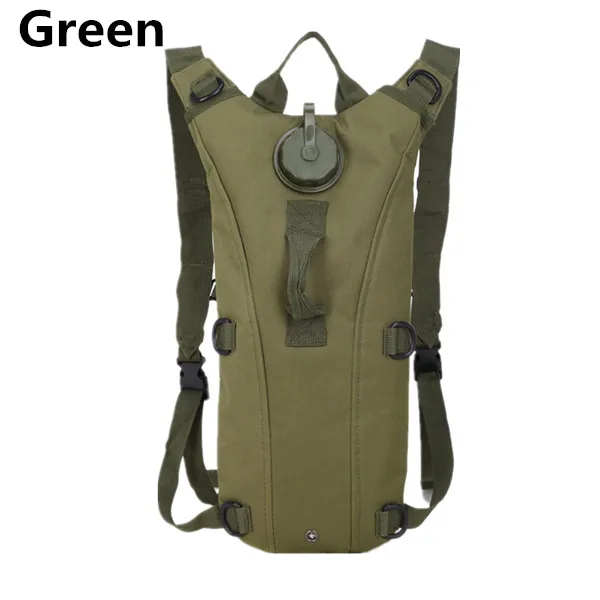 Тактический нейлоновый гидратационный рюкзак, 3л, сумка для воды, камуфляжная, военная, для кемпинга, велоспорта, пешего туризма, сумка для путешествий - Цвет: Зеленый