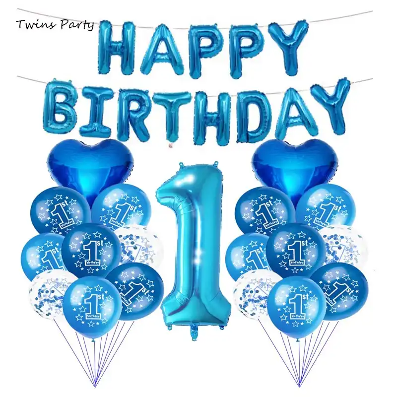 1 year birthday balloons