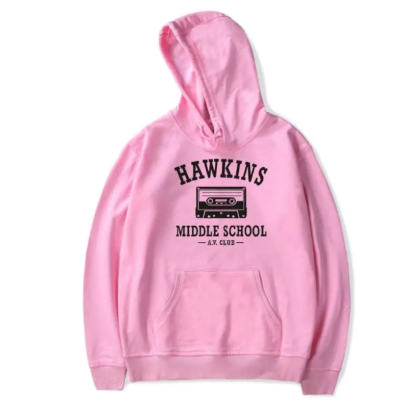 Женская толстовка с капюшоном't Lie Hawkins Middle School - Цвет: Pink