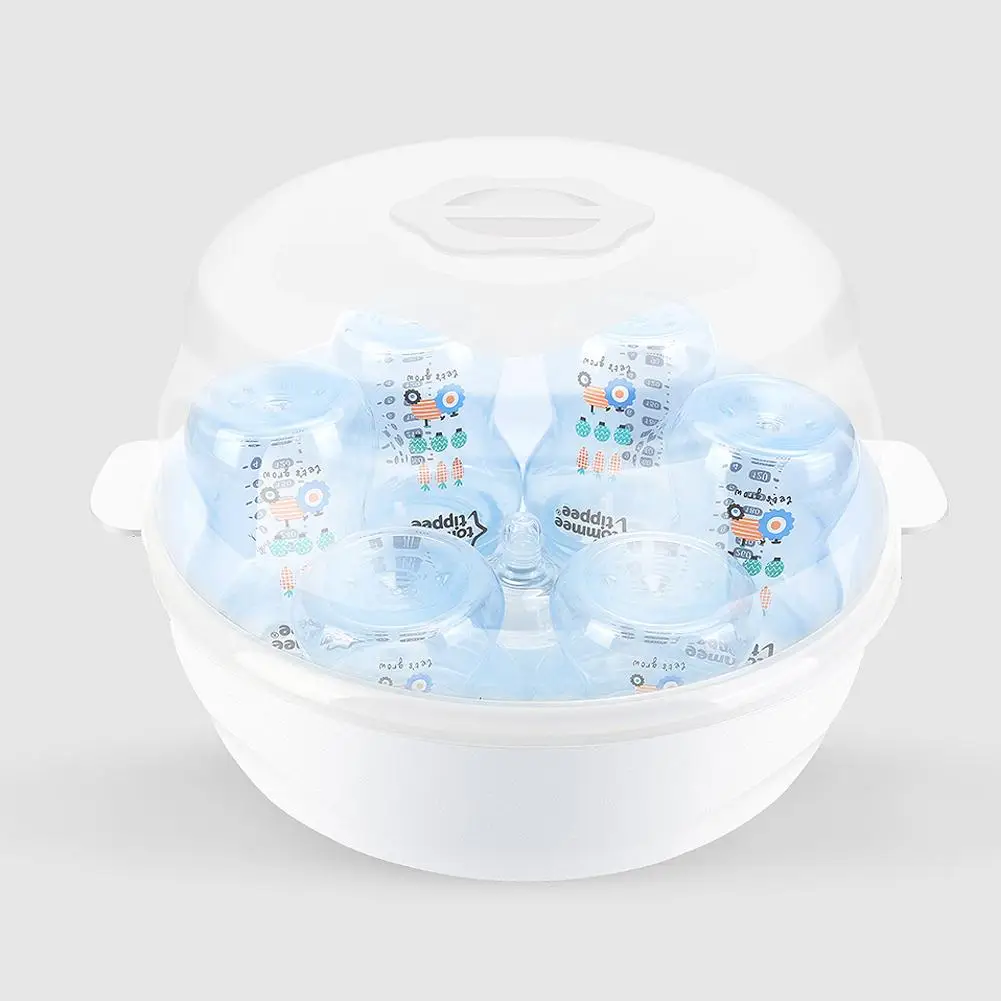 White Детская Бутылочка WarmerBaby микроволновая бутылка дезинфекция коробка высокотемпературный стерилизатор для сосок держатель бутылки коробка для хранения - Цвет: White
