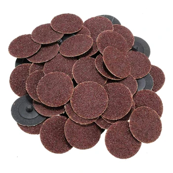 

50pcs Roll Lock Sanding Discs Abrasive Tool 2 Inch 24 Grit Multi Hand Tools Metal Woodworking Corner Surface Polishing Tools Set