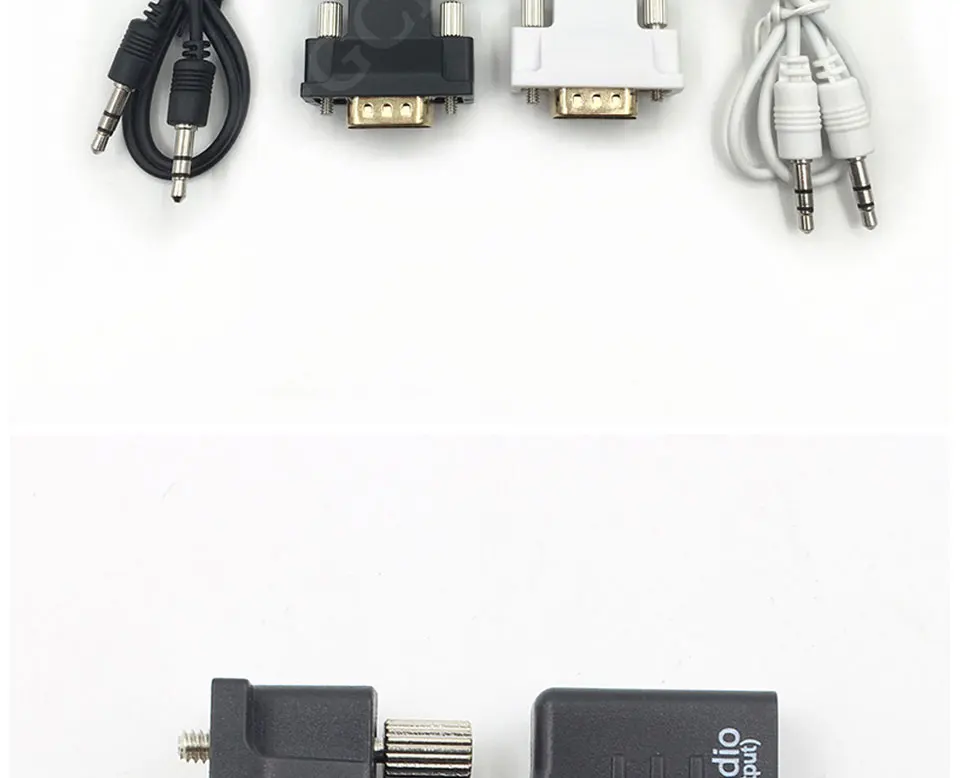 FGCLSY 1080P HDMI в VGA адаптер конвертер «Мама-папа» цифро-аналоговые аудио и видео конвертер кабель для ПК ноутбук ТВ коробка