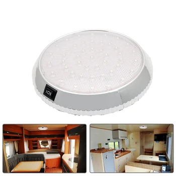 

12V Car Round Ceiling Dome Roof Interior Light Boat Rv Surface Ceiling Light