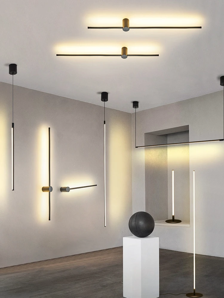  Modern LED Pendant lights Black/Sliver LED Ceiling Suspended pendant Light Lamp for Hall Kitchen Li - 4000275246205