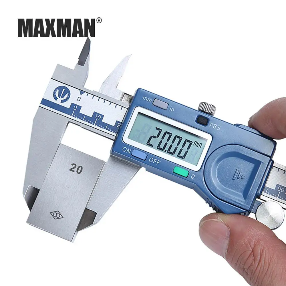 MAXMAN цифровой суппорт промышленные линейка-уровень 0,01 мм высокая точность измерения штангенциркуль 0-150/200/300 мм электронной линейкой