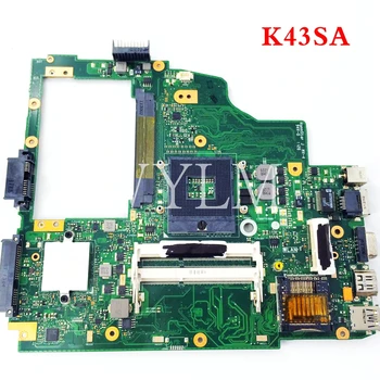 

K43SA HM65 DDR3 mainboard REV 2.0 For ASUS A43S X43S K43S A43SA Laptop motherboard MAIN BOARD 100% Tested Working free shipping