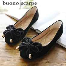 ; Повседневная Студенческая обувь с бантом на плоской подошве