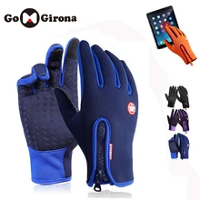 Мужские водонепроницаемые ветрозащитные перчатки с тройным сенсорным экраном для велоспорта велосипедные перчатки полный палец спортивные перчатки для бега и велопрогулок