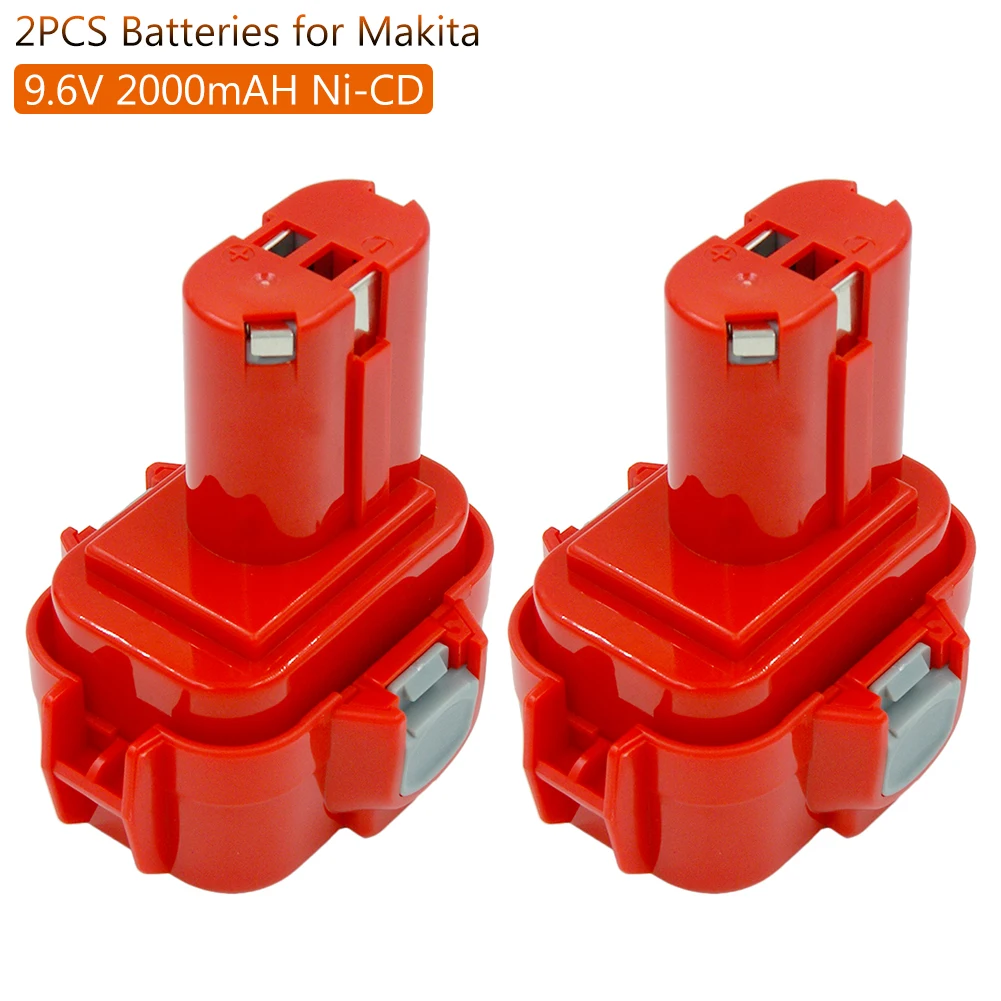 2 шт./лот 9,6 V Ni-CD Перезаряжаемые Батарея для Makita PA09 9100 9100A 9101 9120 9122 6207D 6261D192595-8 Мощность механические инструменты батареи