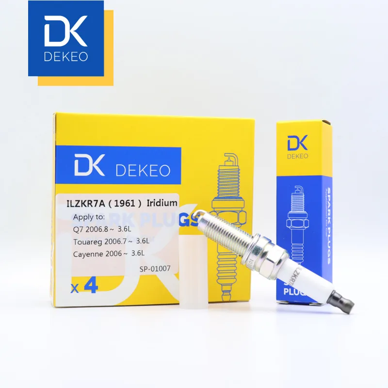 Dekeo Iridium ILZKR7A(1961) 101905622 95517022090 OEM набор свечей зажигания подходит для Audi Q7 для Volkswagen для Porsche 3.6L 4 шт